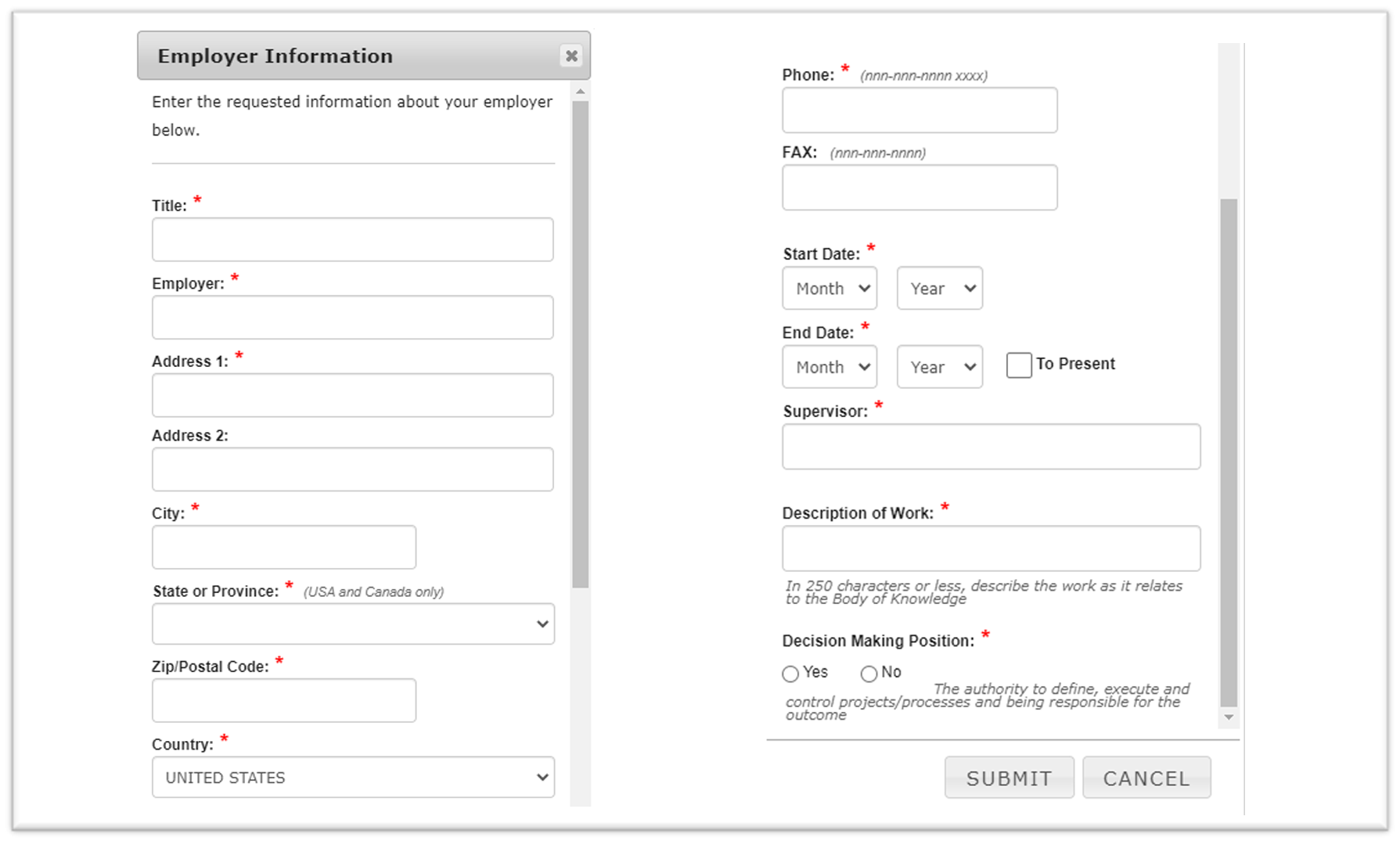 Valid Test CQE Format